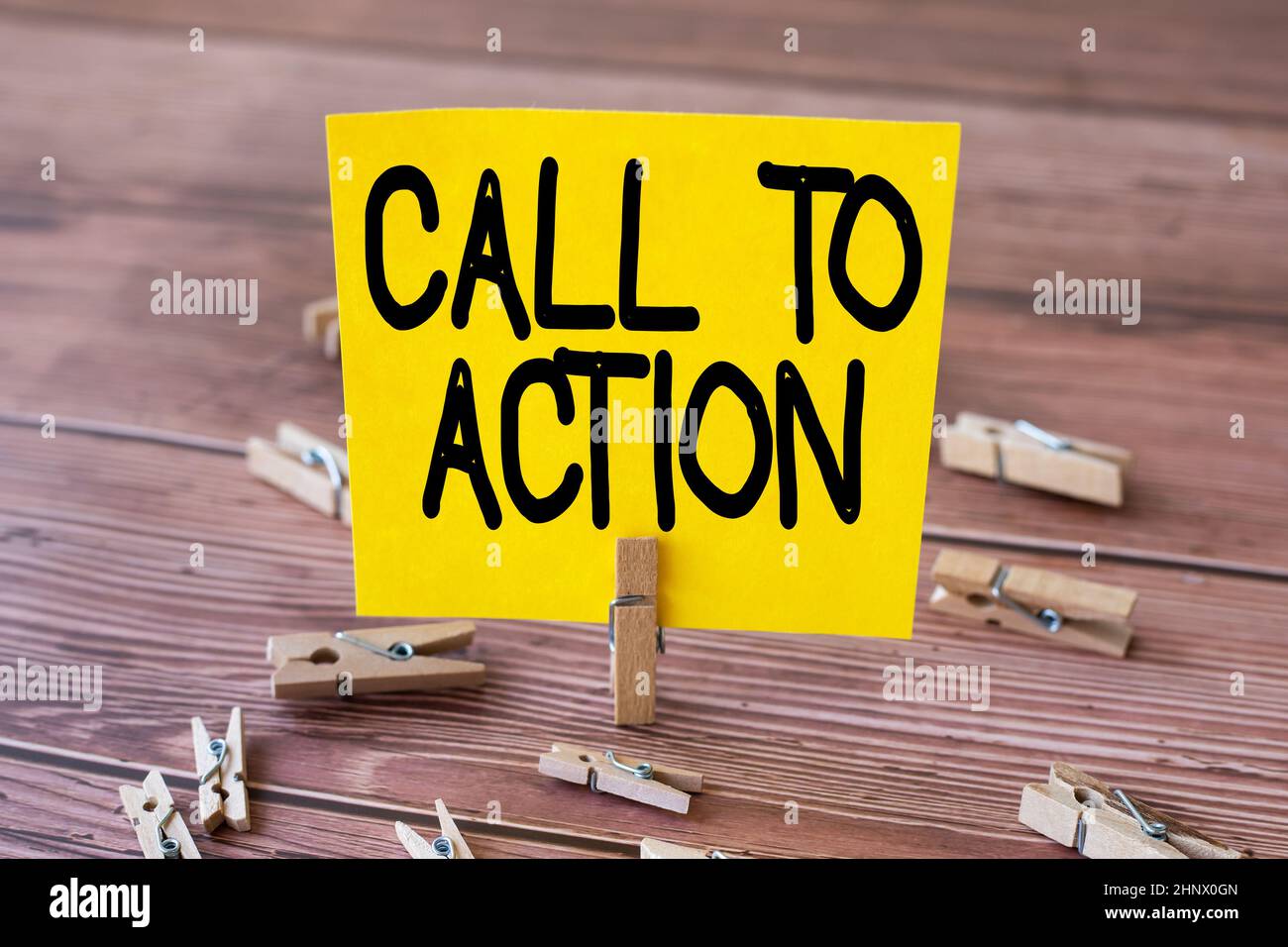 Text showing inspiration Call To Action, Business approach exhortation do something in order achieve aim with problem Blank Square Note Surrounded By Stock Photo