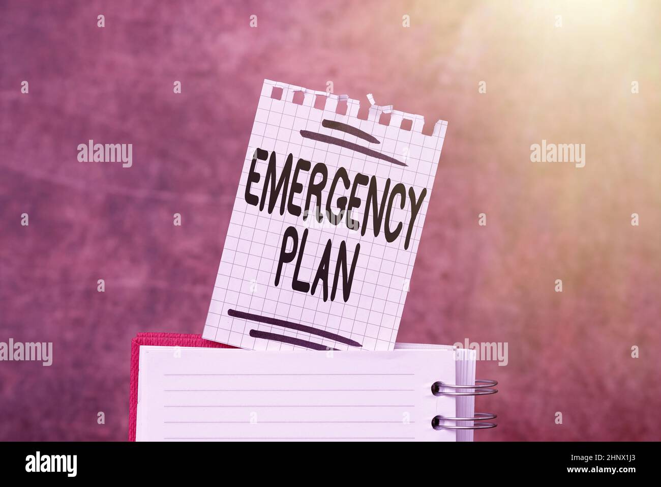 Text showing inspiration Emergency Plan, Business approach procedures for handling sudden or unexpected situations Brainstorming The New Idea Of Solut Stock Photo