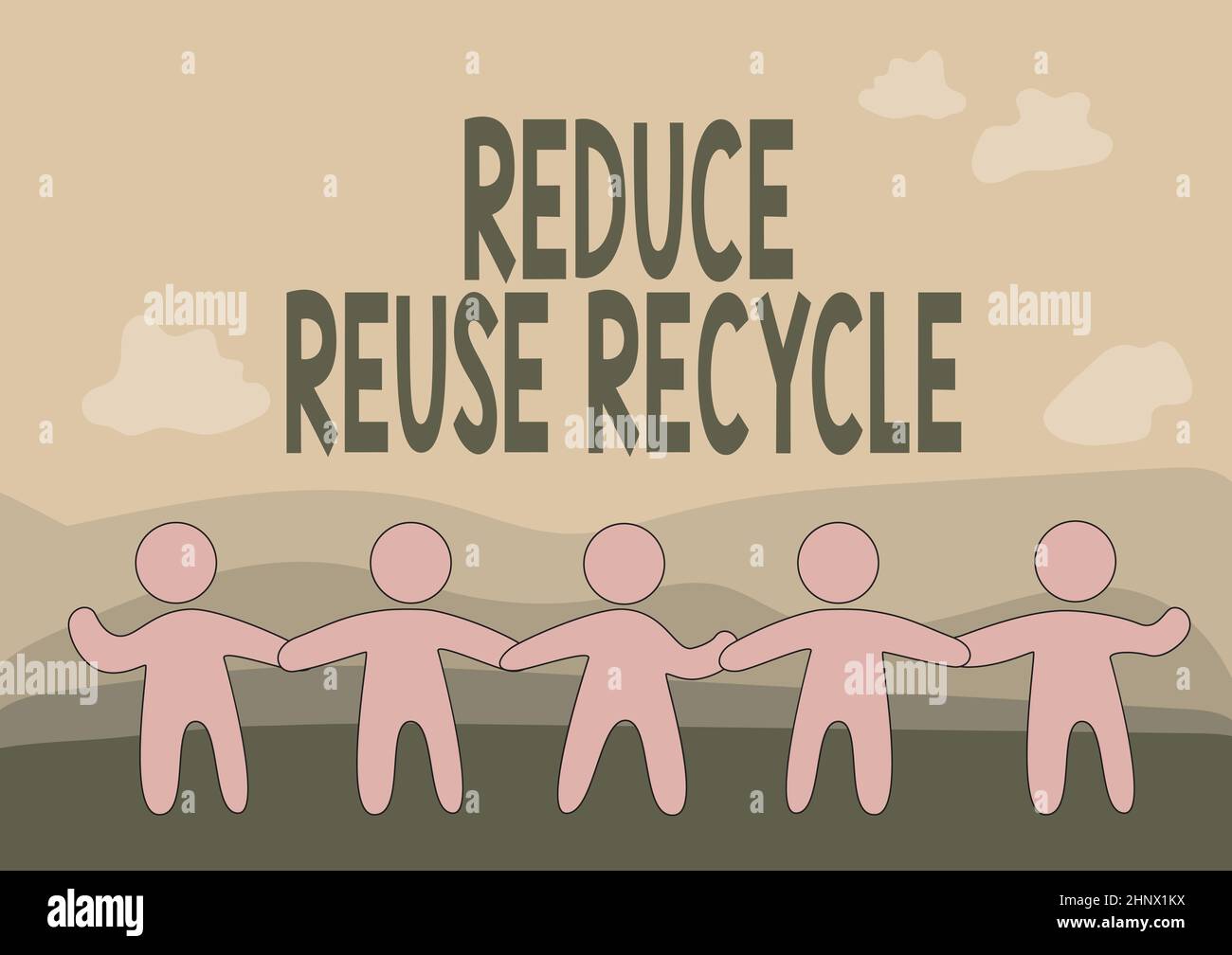 Text sign showing Reduce Reuse Recycle, Business overview ...