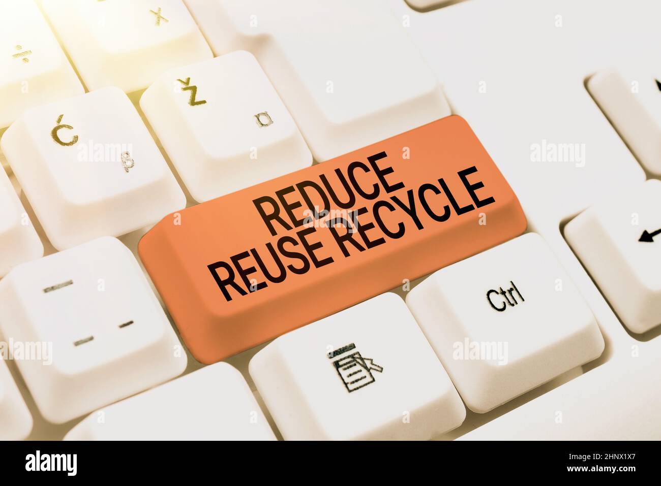 Handwriting text Reduce Reuse Recycle, Concept meaning ...