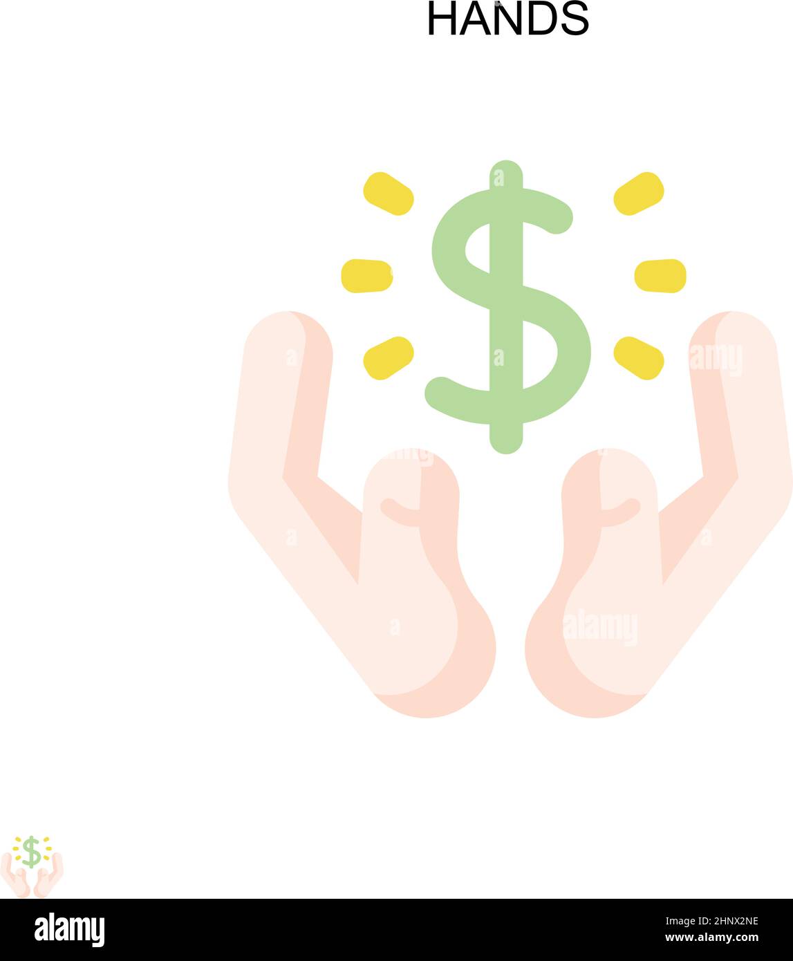 Hands Simple vector icon. Illustration symbol design template for web ...