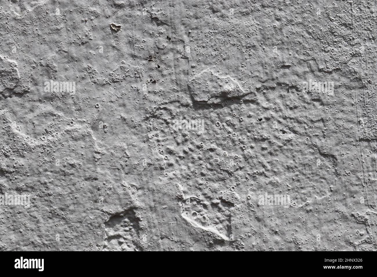 Detailed view on aged concrete walls fronm different modern and