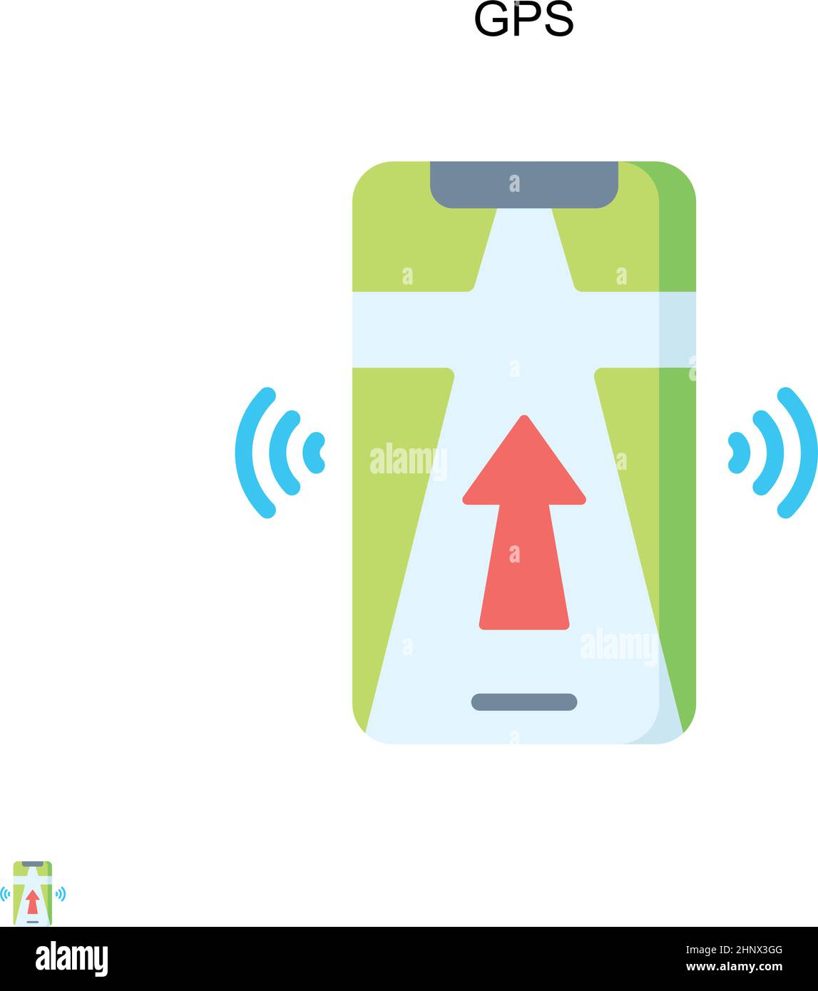 Gps Simple vector icon. Illustration symbol design template for web ...