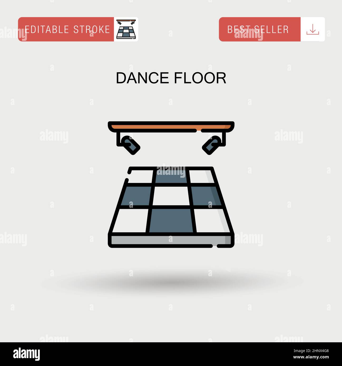 Night club dance floor Stock Vector Images Alamy