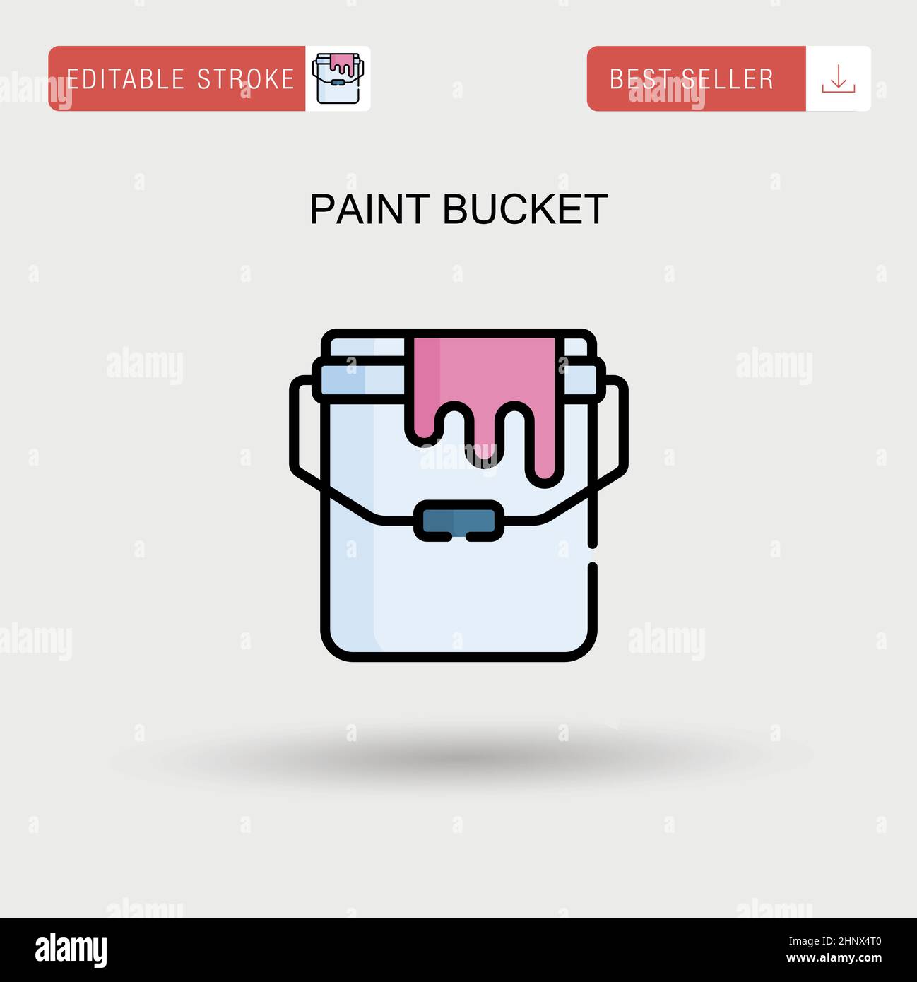 Paint bucket Simple vector icon Stock Vector Image & Art Alamy