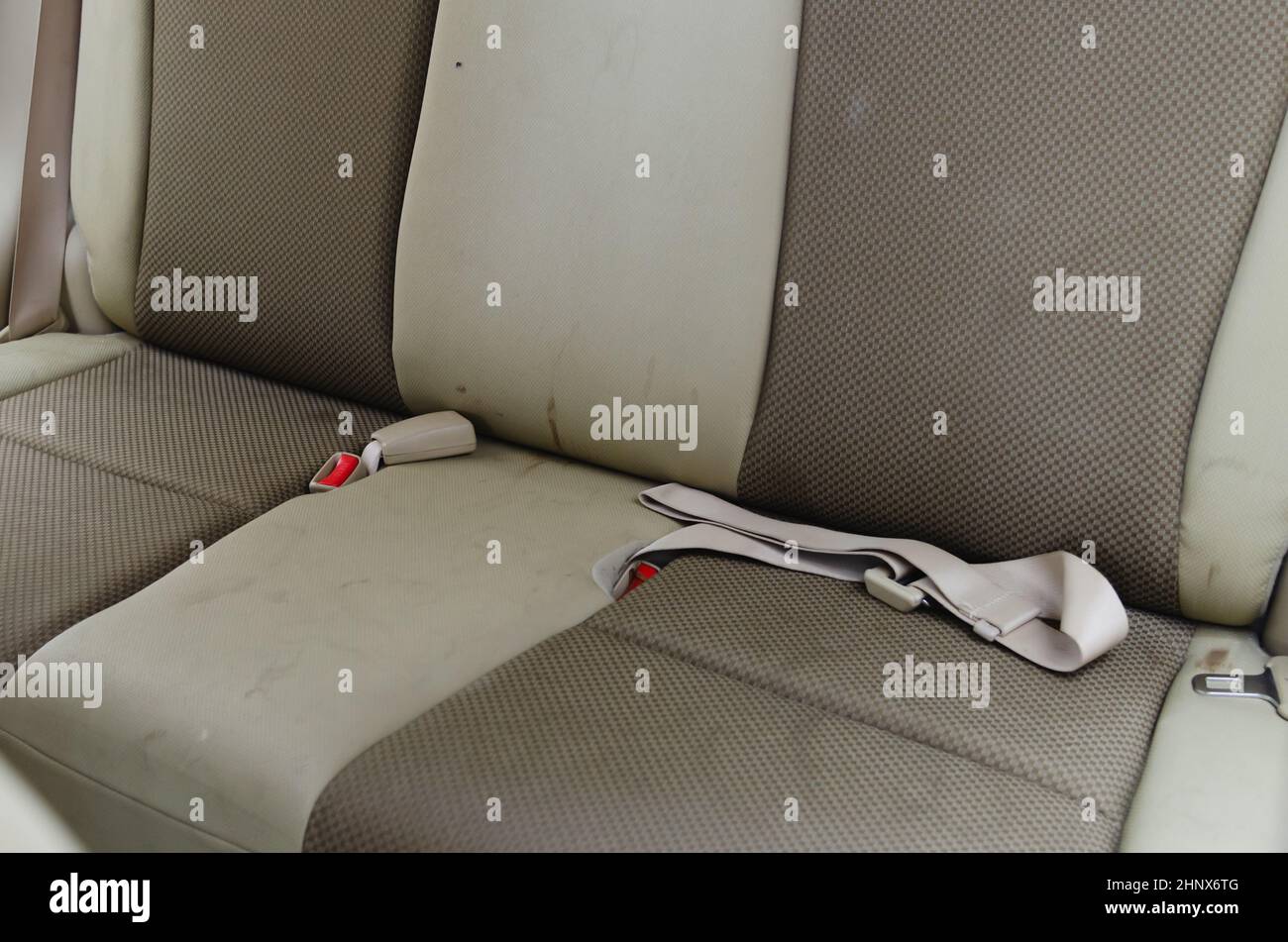 Car interior, stains on car upholstery Stock Photo Alamy