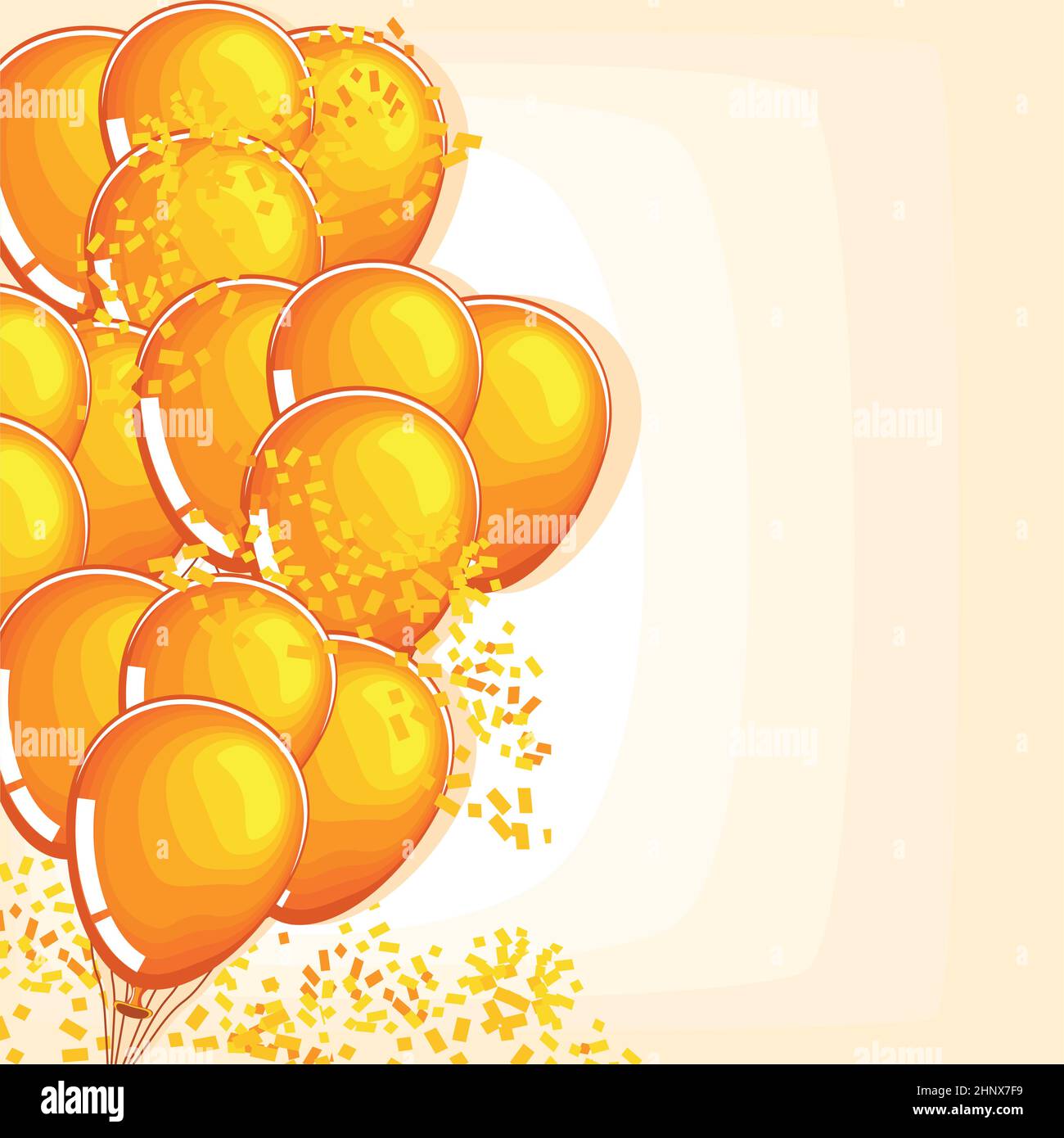 balloons and confetti Stock Vector Image & Art - Alamy