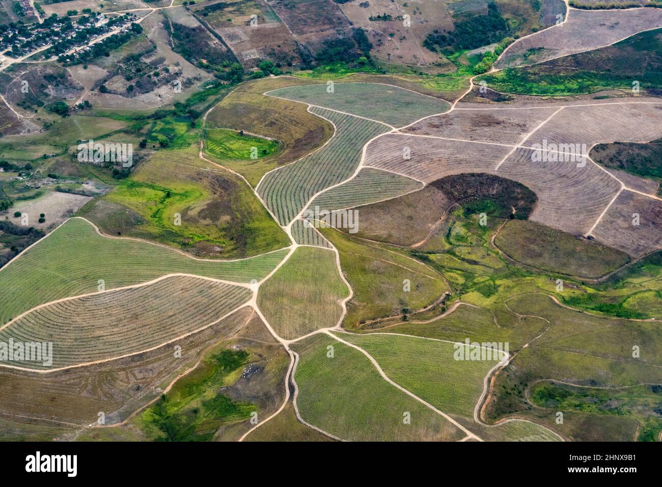 aerial of hilly landscape in Macuca, Brazil Stock Photo - Alamy