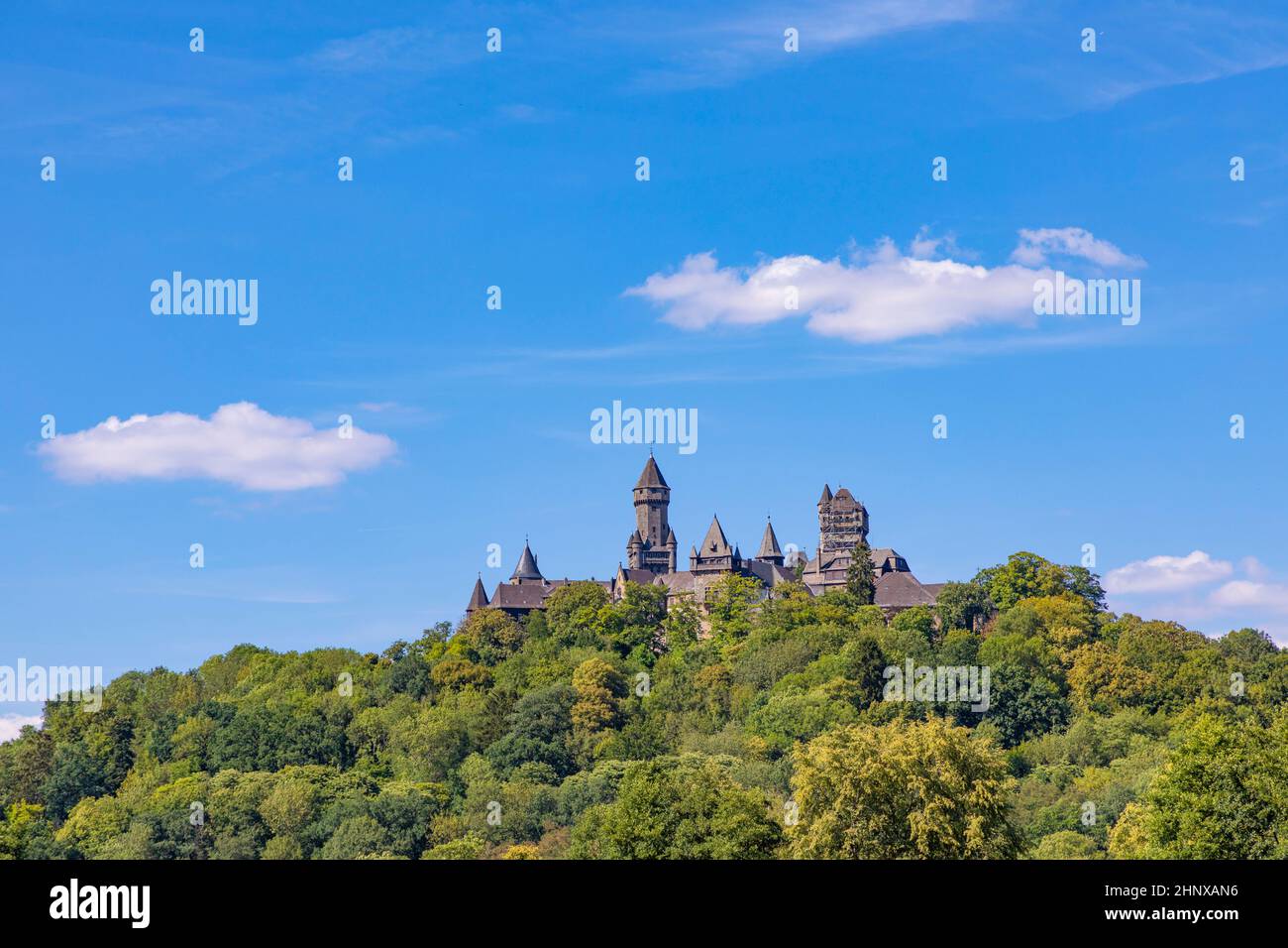 Medieval castle Braunfels on top of the hill in Hesse, Germany Stock ...