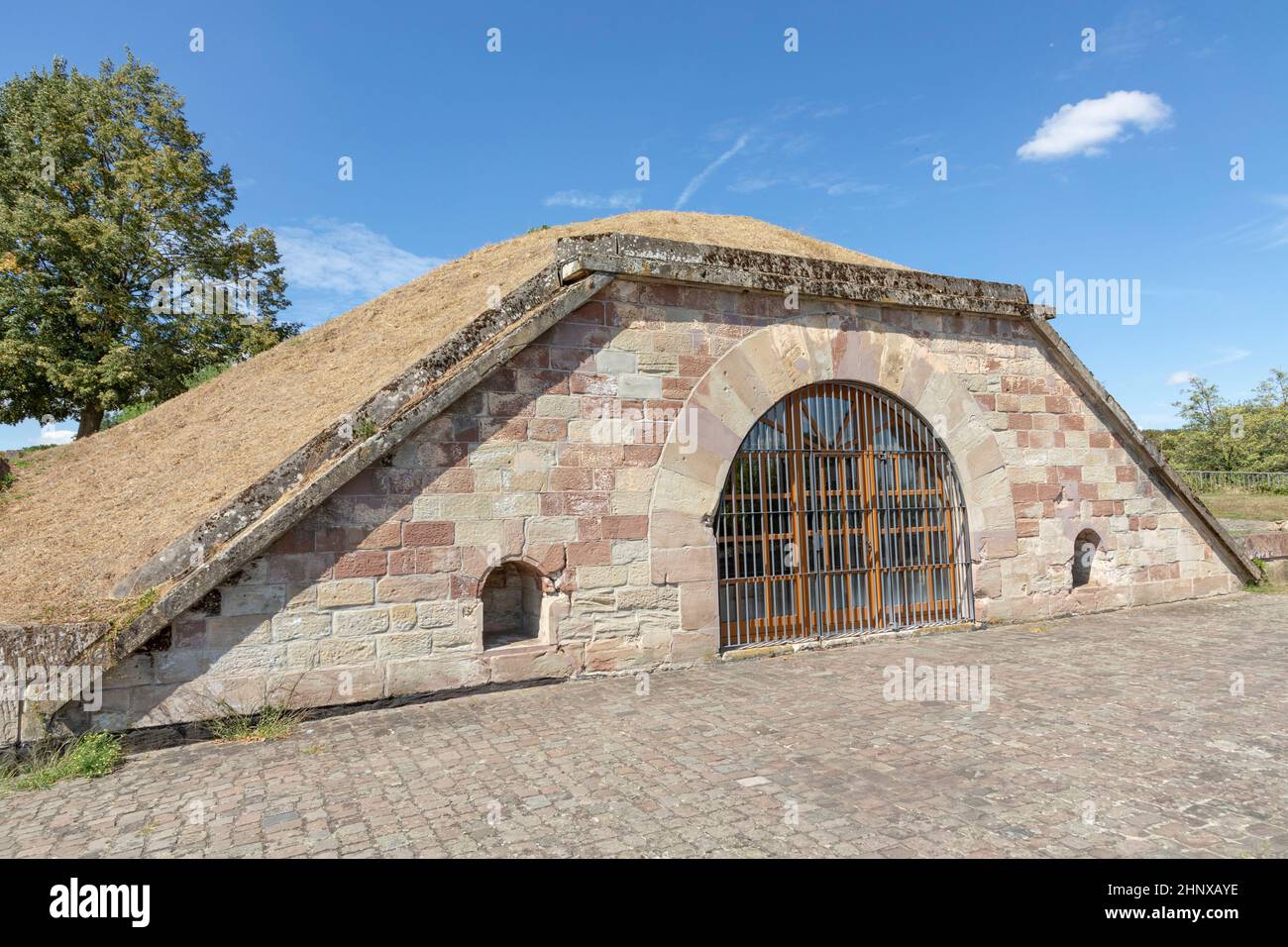 old french Fort in Saarlouis under blue sky Stock Photo