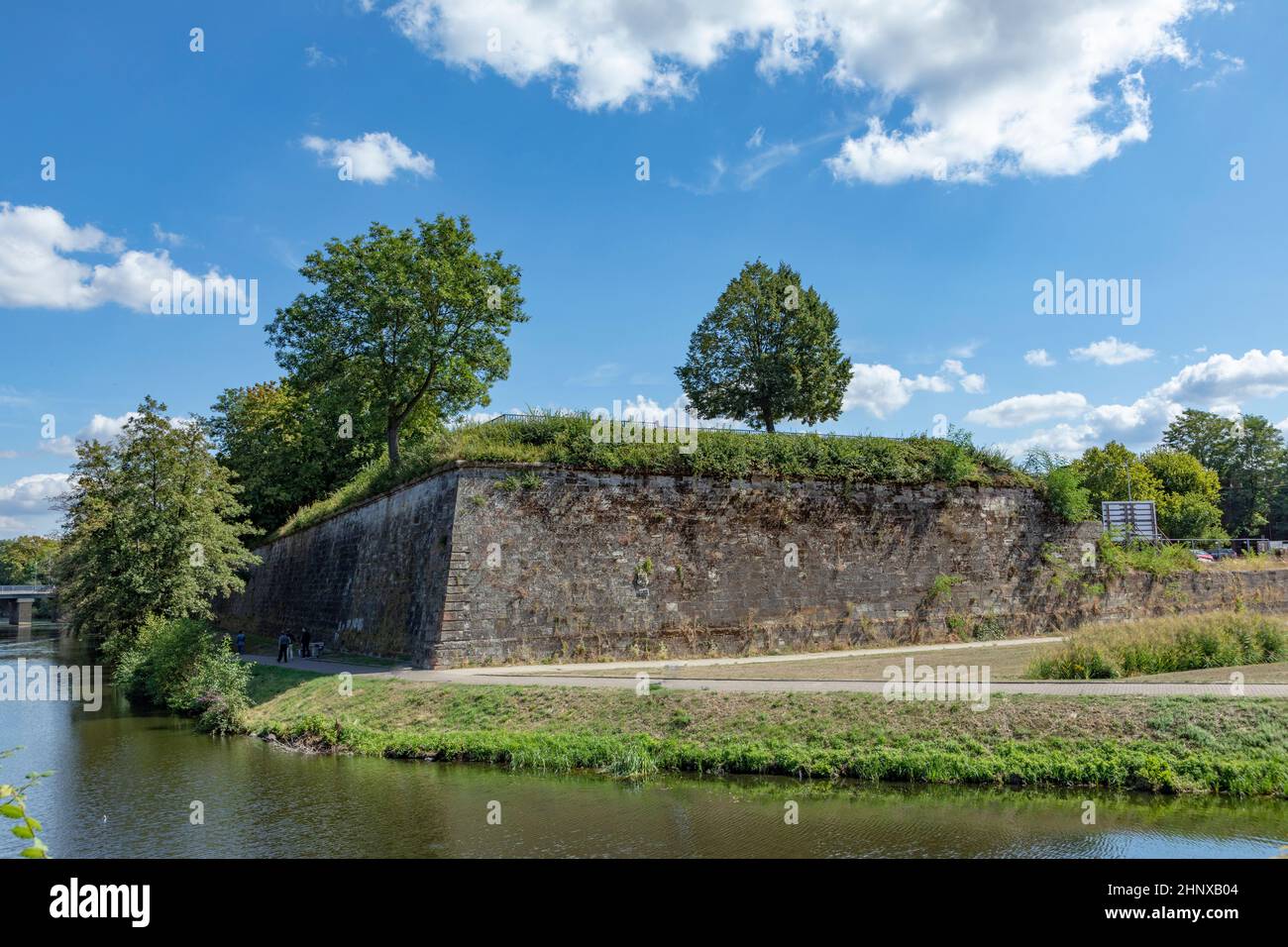 old french Fort in Saarlouis under blue sky Stock Photo