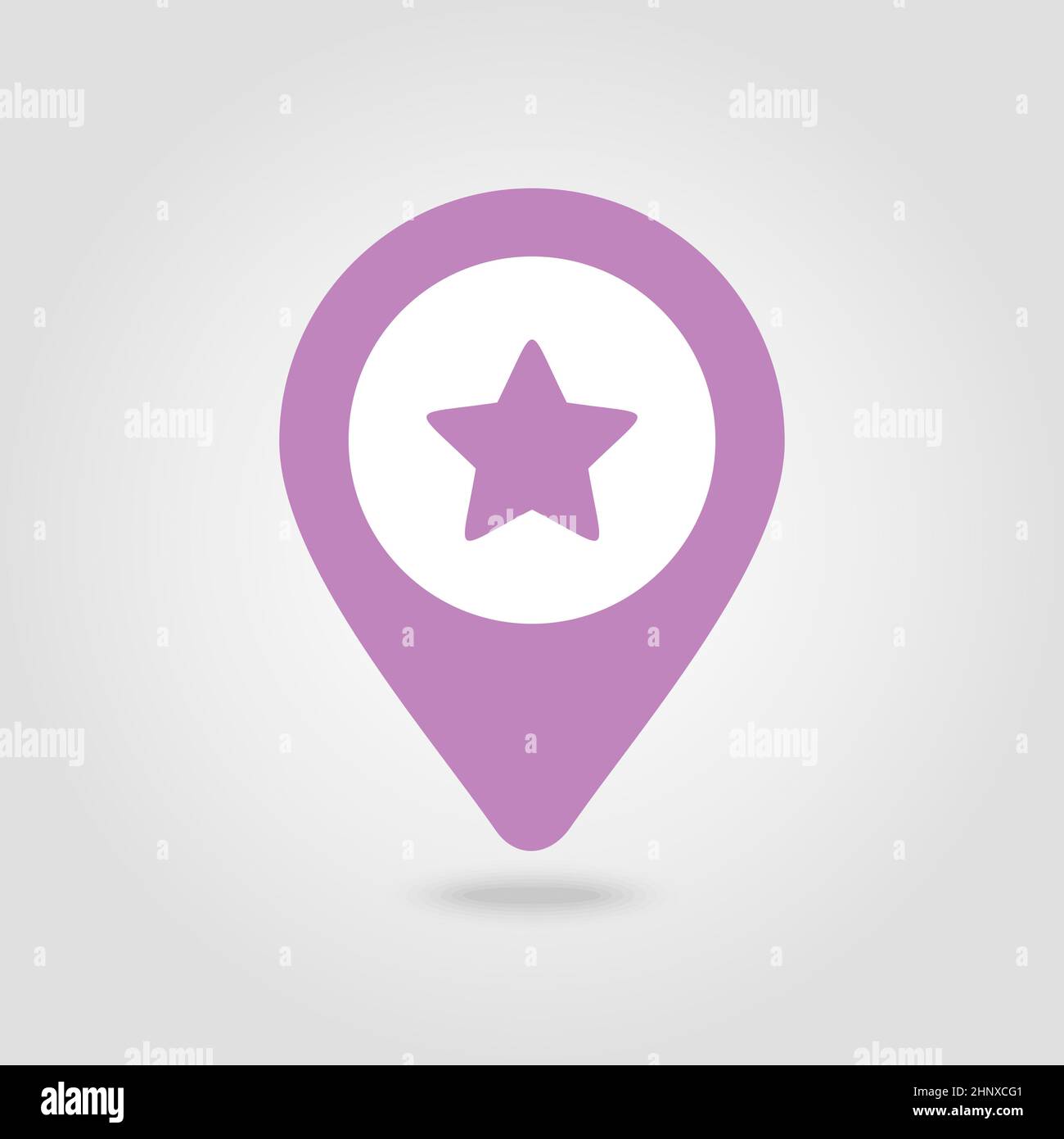 Star favorite pin map icon. Map pointer. Map markers. Vector ...