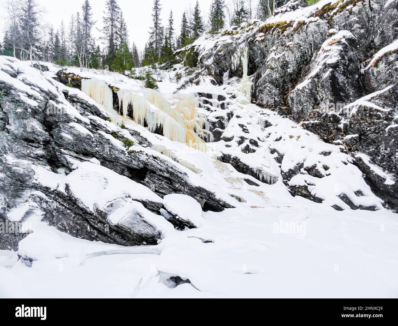 The Most Beautiful Frozen Waterfall Rjukandefossen Winter Landscape In 