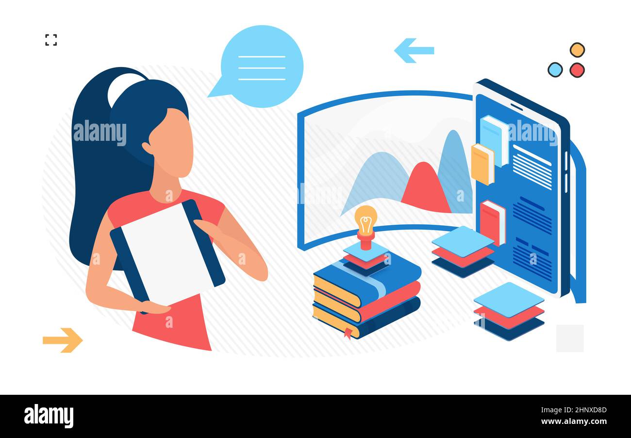 Online sources materials for educational development. Digital learning ...