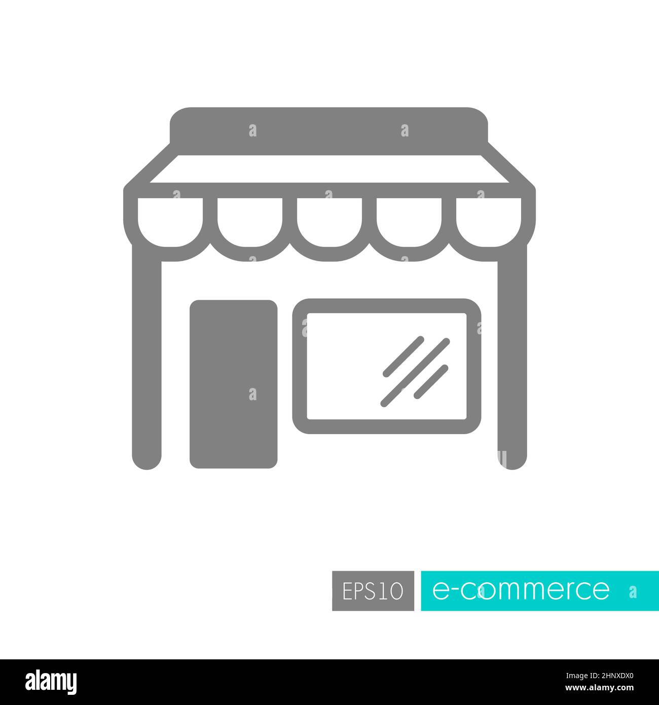 Store front isolated icon. E-commerce sign. Graph symbol for your web ...