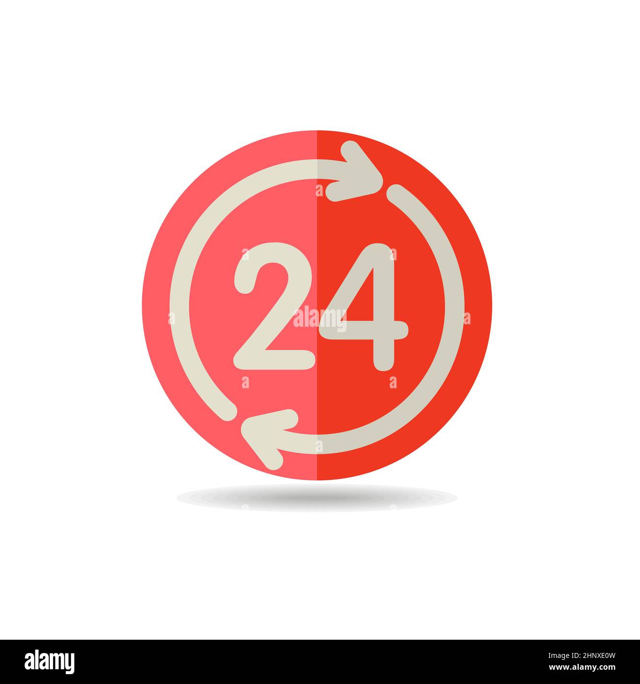 Twenty four hour icon. E-commerce sign. Graph symbol for your web site ...