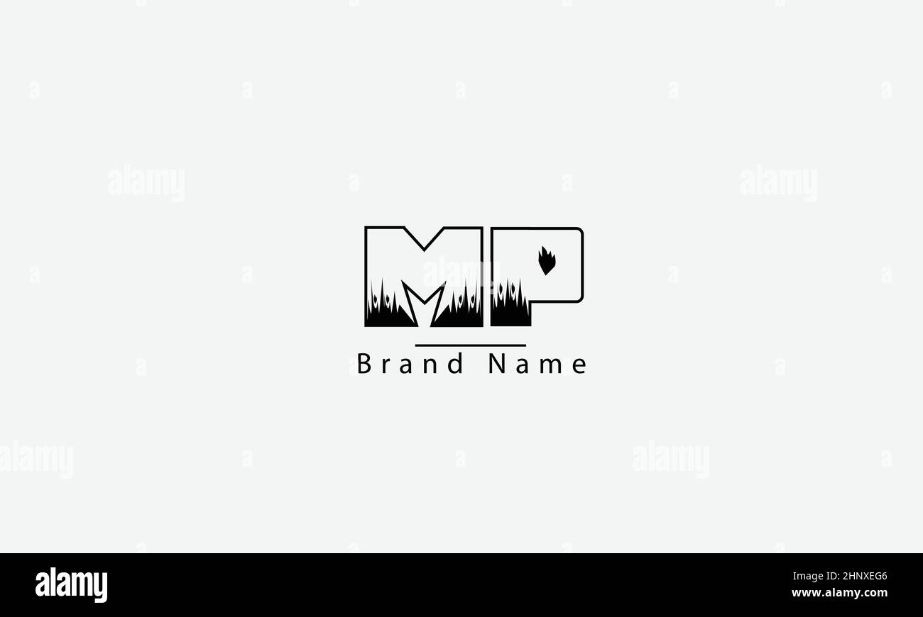 MP PM M P abstract vector logo monogram template Stock Vector Image ...
