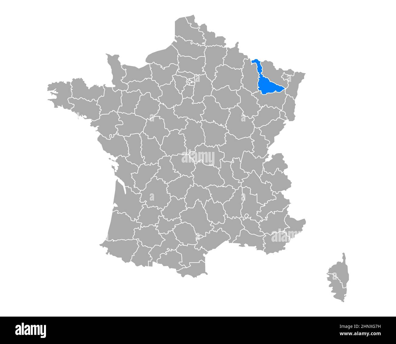 Map of MeurtheetMoselle in France Stock Photo Alamy