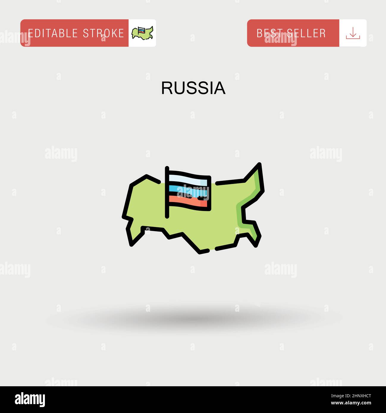 Russia Simple vector icon Stock Vector Image & Art - Alamy