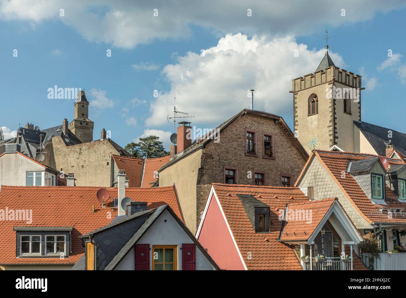 view to old town of Kronberg in Germany Stock Photo