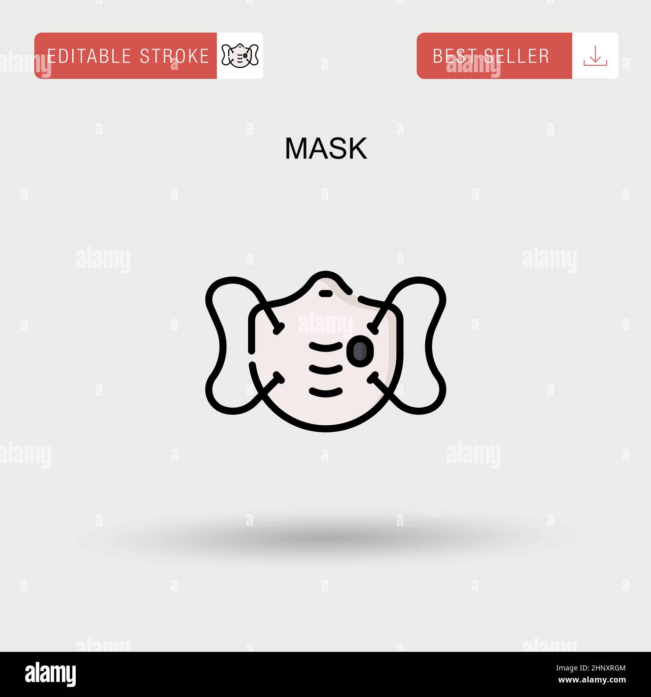 Mask Simple vector icon Stock Vector Image & Art - Alamy