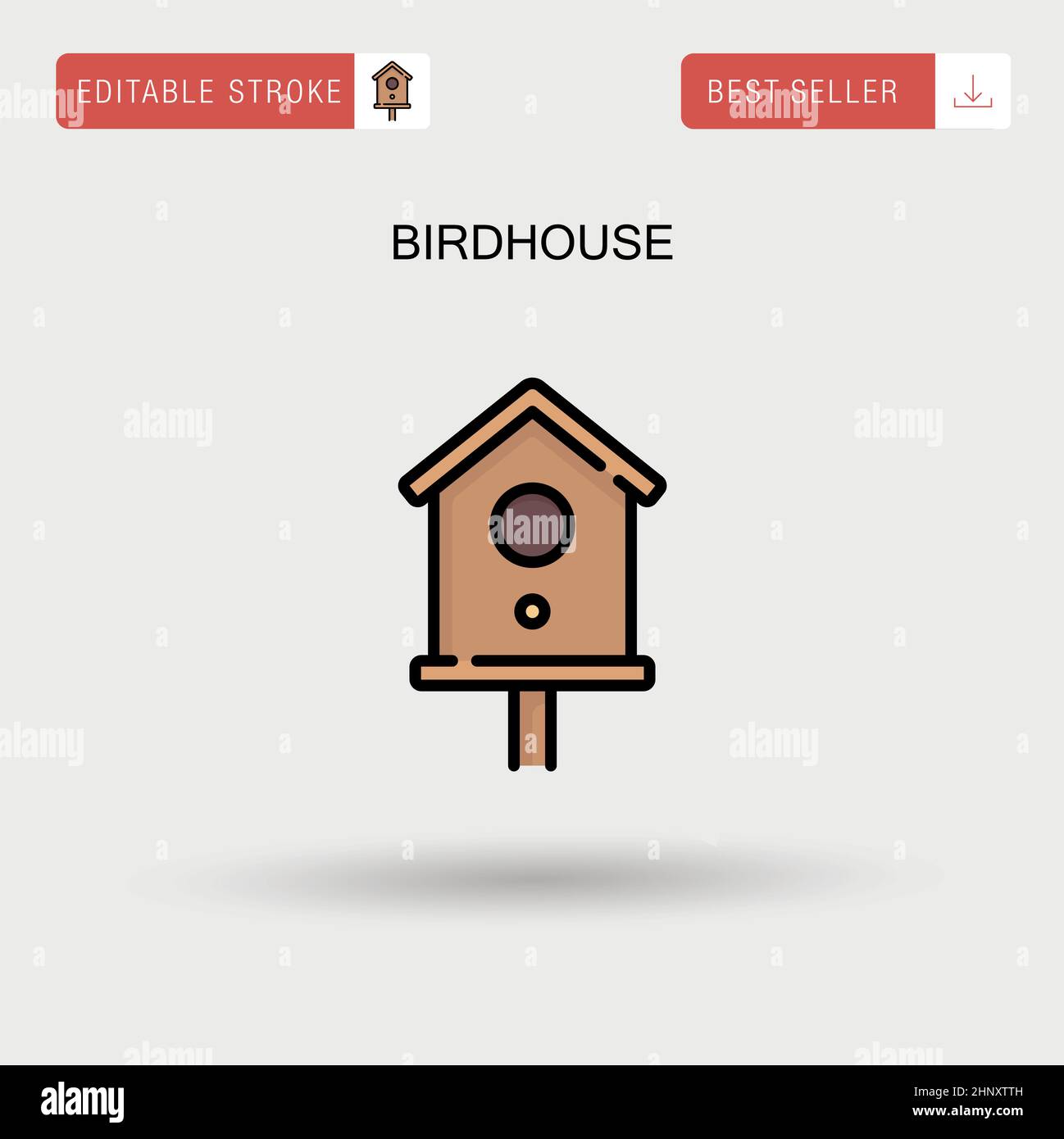 Birdhouse Simple vector icon Stock Vector Image & Art - Alamy