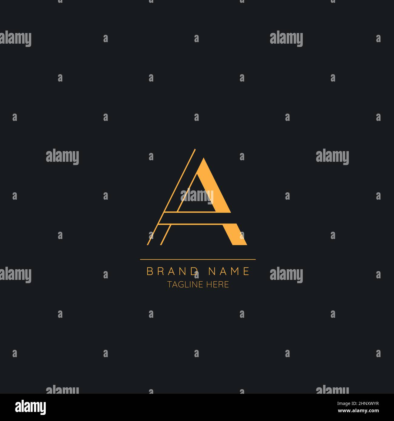 Modern and creative A logo design, Minimal Luxury initial based vector icon illustrations. Stock Vector