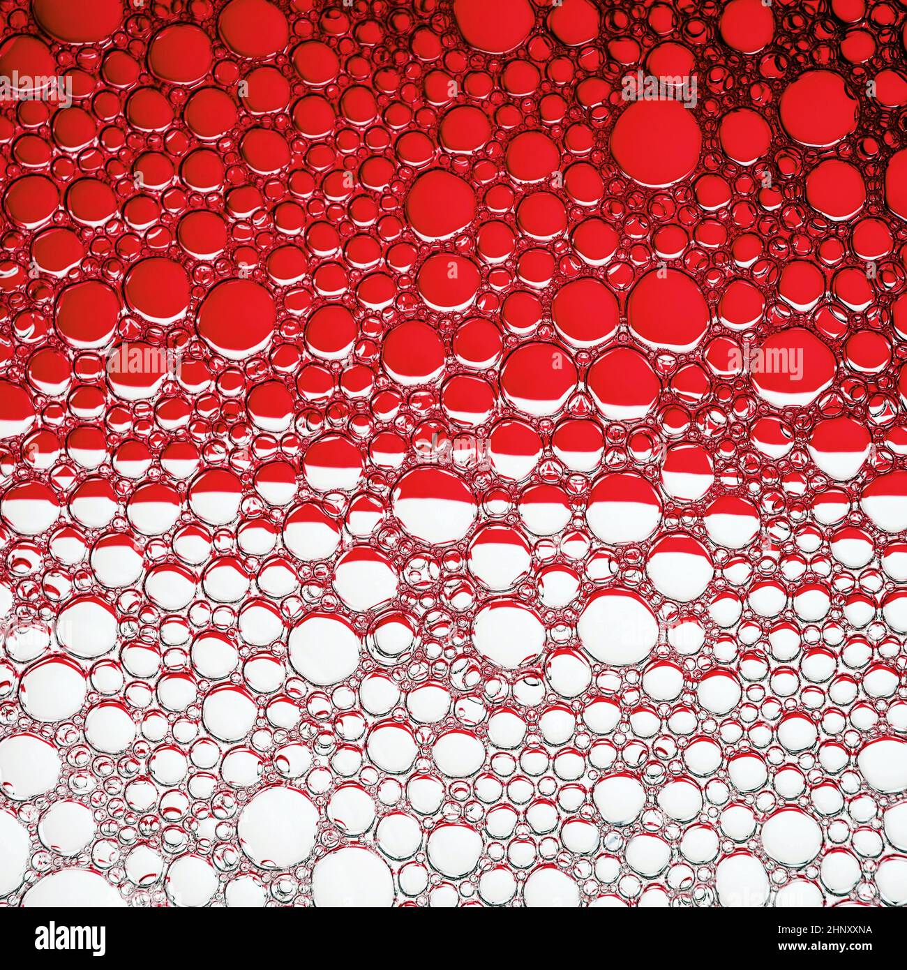 Abstract Red Bubbles Background. Foam Bubbles Macro Texture Stock Photo ...