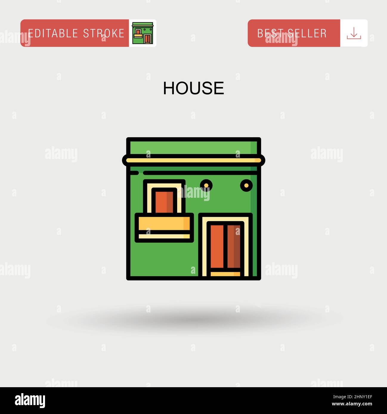 House Simple vector icon Stock Vector Image & Art - Alamy
