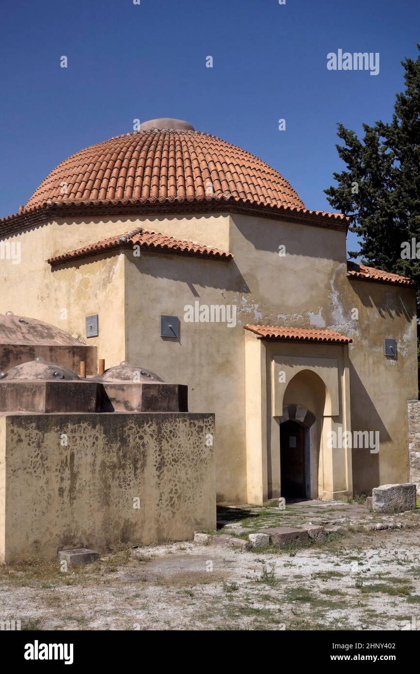 19th century Renovated Hamam, Mytilini Town, Mytilini, Greece Stock Photo