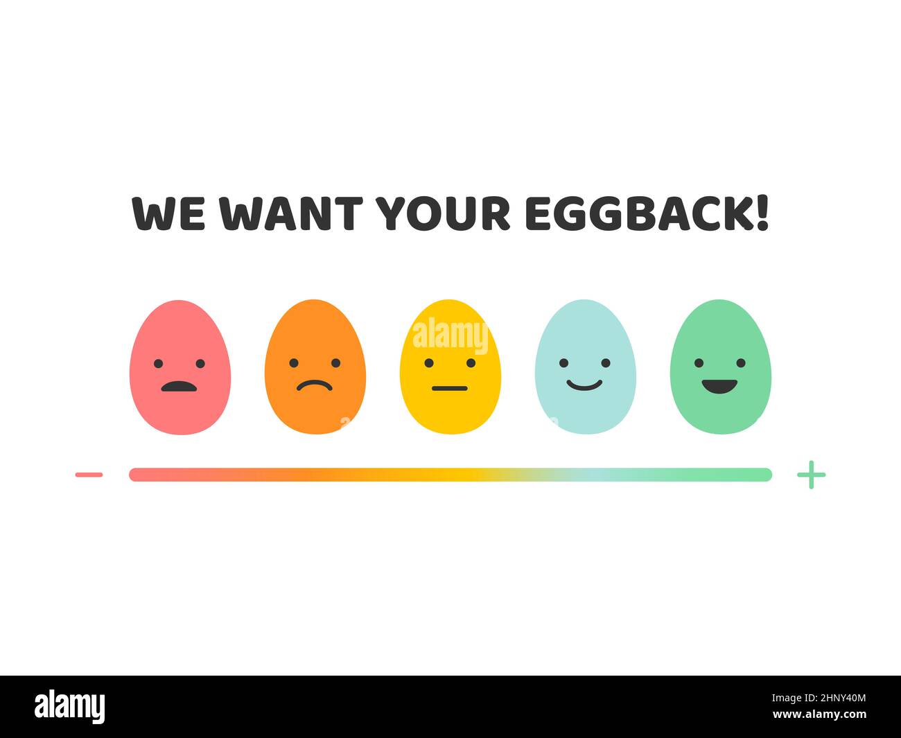 Egg emotions Stock Vector