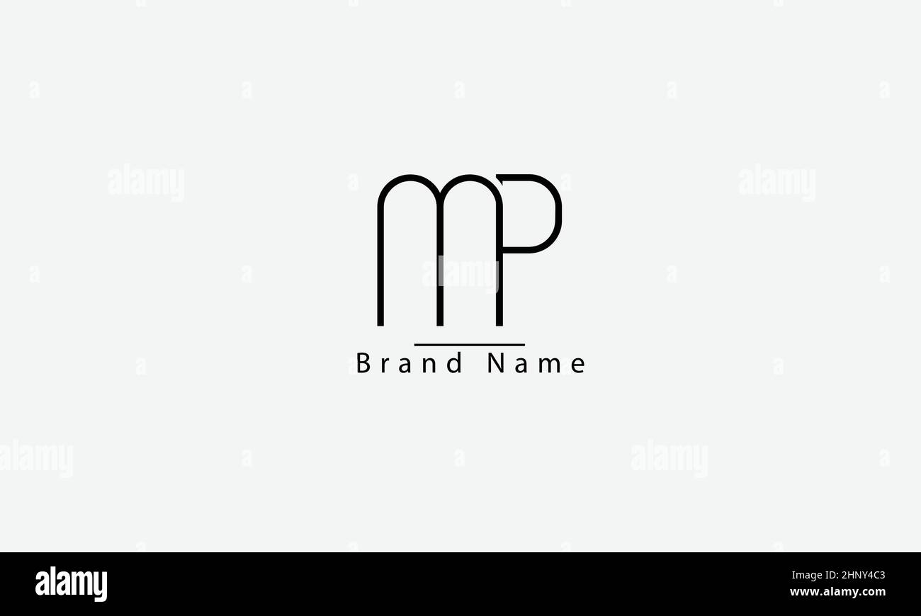 Pm monogram logo hi-res stock photography and images - Alamy