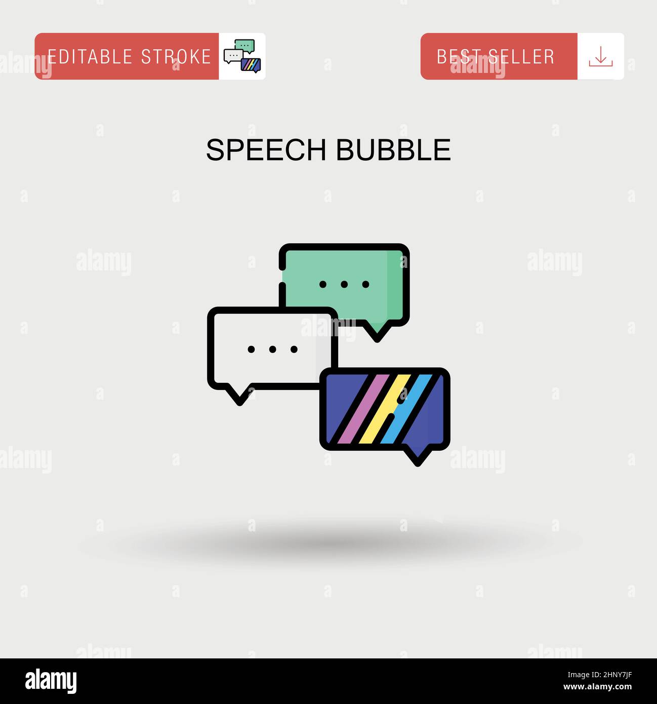 Speech bubble Simple vector icon Stock Vector Image & Art - Alamy