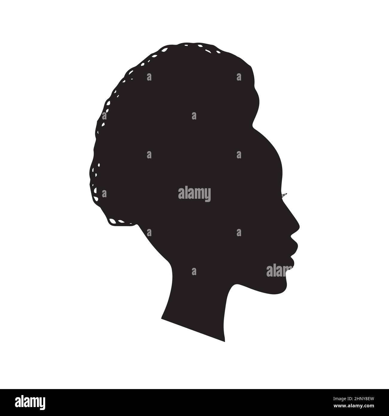 Man Woman Head Silhouette Black and White Stock Photos & Images - Alamy