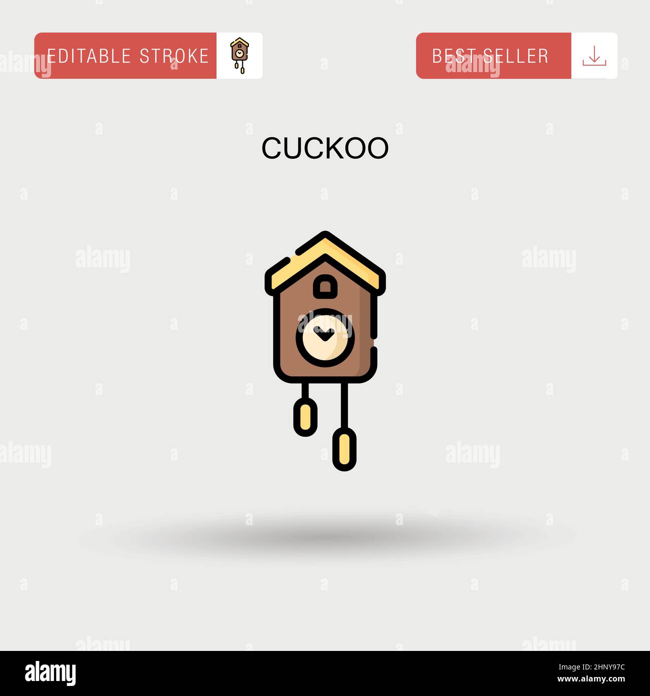 Beautiful cuckoo clock isolated hi-res stock photography and images - Alamy