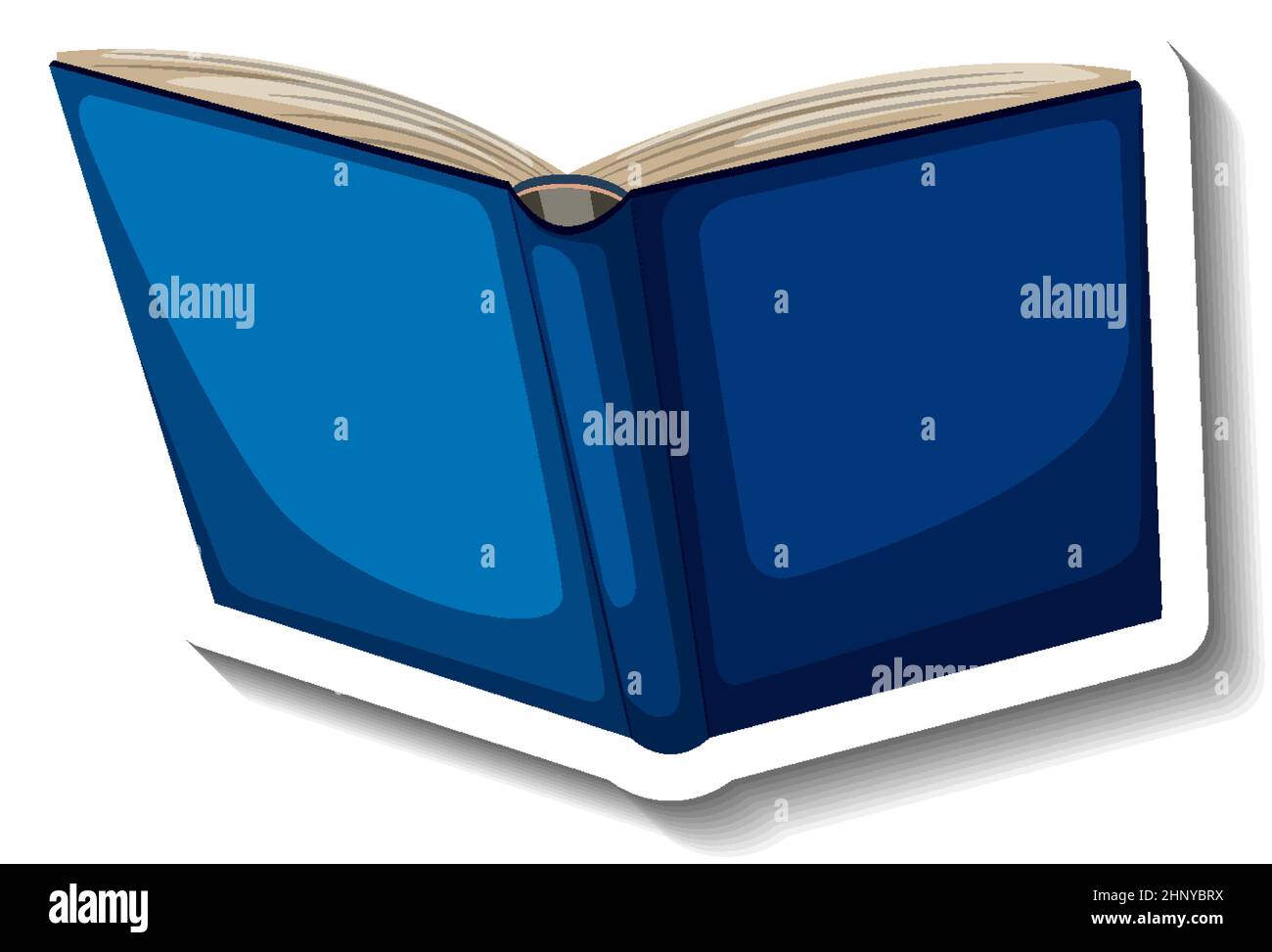 Opened book isolated on white background illustration Stock Vector ...