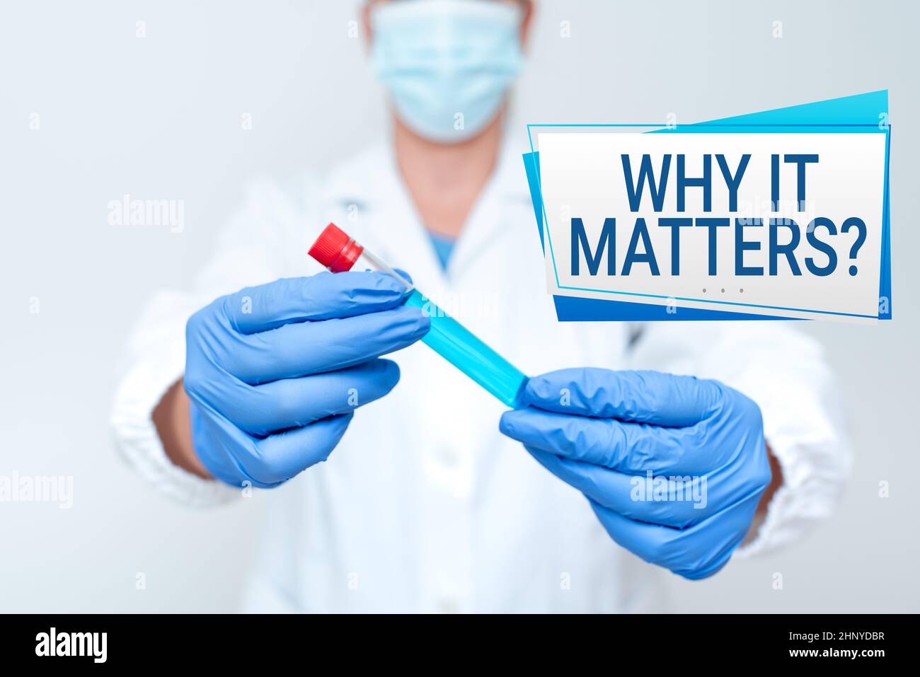 Handwriting text Why It Matters Question, Word for most important thing to be done when involved in situation Studying Discovered Medication Analyzing Stock Photo