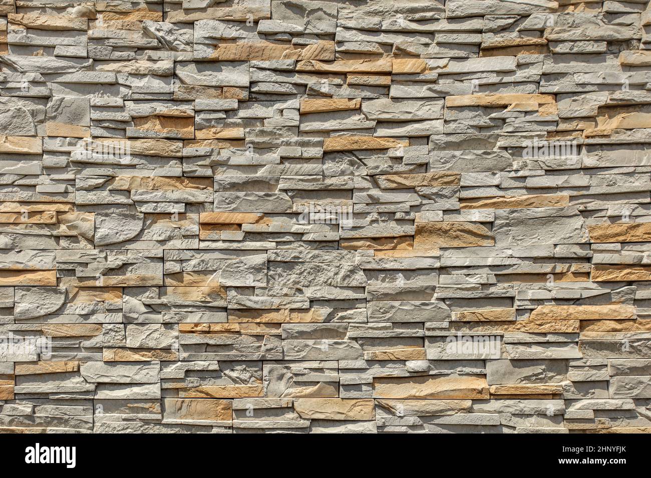 Rectangular stone wall tile texture. Stock Photo