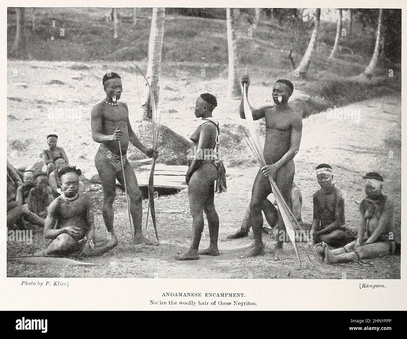 Andamanese encampment The Andamanese are the various indigenous peoples of the Andaman Islands, part of India's Andaman and Nicobar Islands union territory in the southeastern part of the Bay of Bengal in Southeast Asia. The Andamanese peoples are among the various groups considered Negrito, owing to their dark skin and diminutive stature. All Andamanese traditionally lived a hunter-gatherer lifestyle, and appear to have lived in substantial isolation for thousands of years. It is suggested that the Andamanese settled in the Andaman Islands around the latest glacial maximum, around 26,000 year Stock Photo