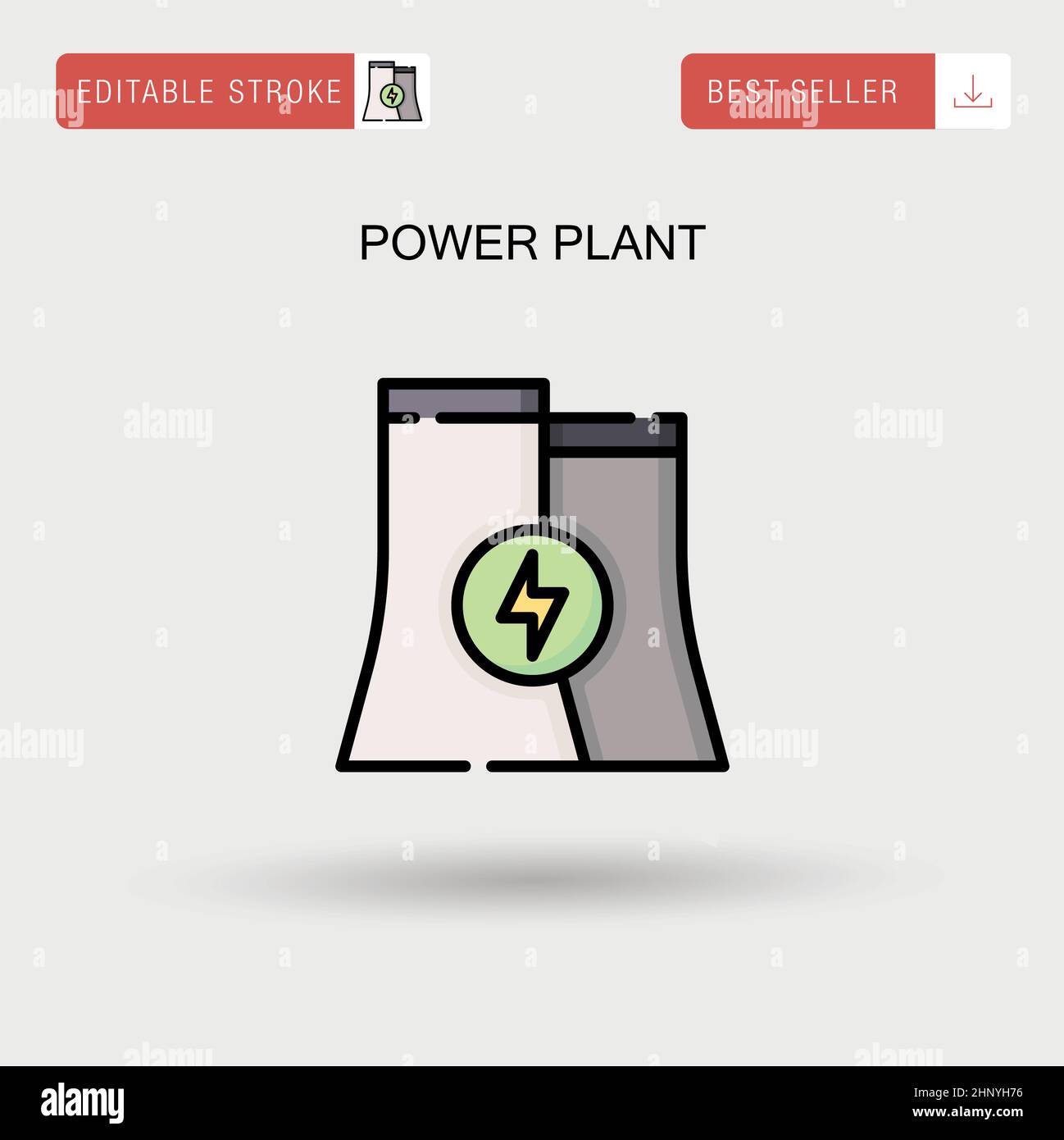 Power plant Simple vector icon Stock Vector Image & Art Alamy