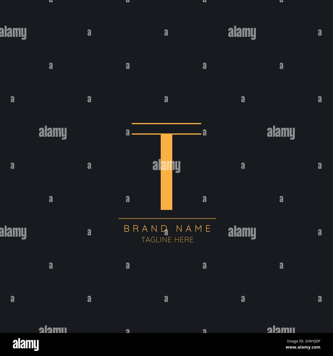Modern and creative T logo design, Minimal Luxury initial based vector icon illustrations. Stock Vector