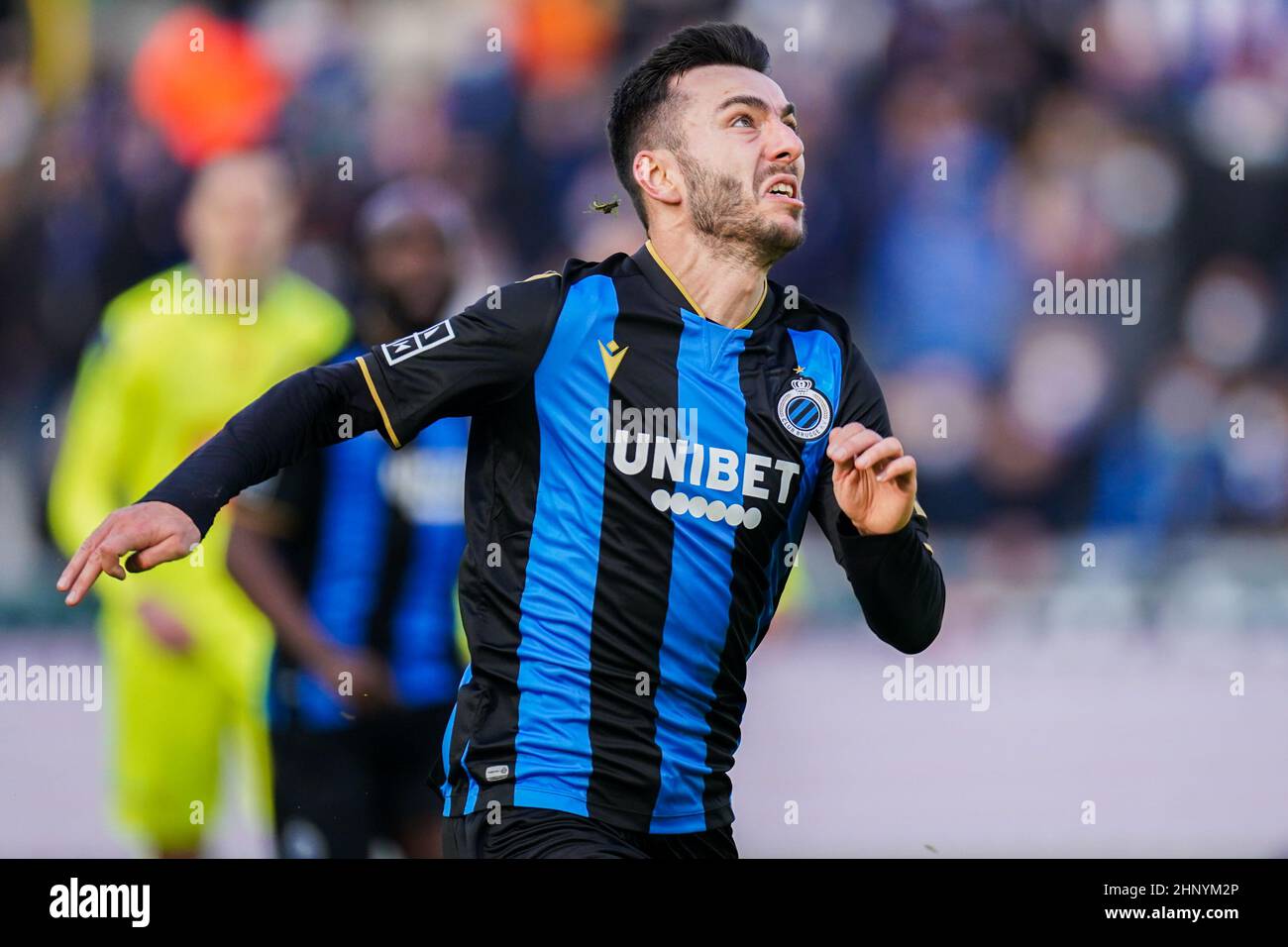 BRUGES, BELGIUM - FEBRUARY 6: Fans of Club Brugge during the