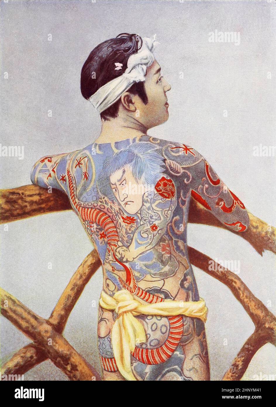 T.O.T back Japanese tattoo (Available in black or red) | Trend-on-tats