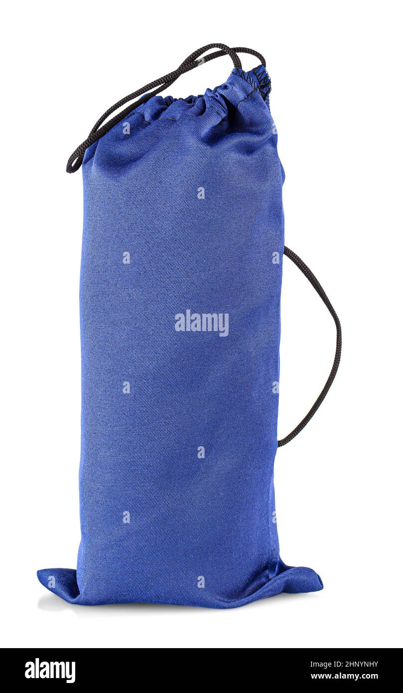 The blue cloth bag isolated on white background Stock Photo Alamy