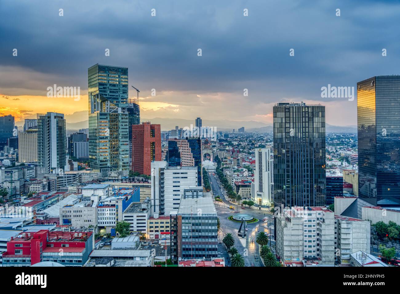 Mexico City, panoramic view Stock Photo - Alamy