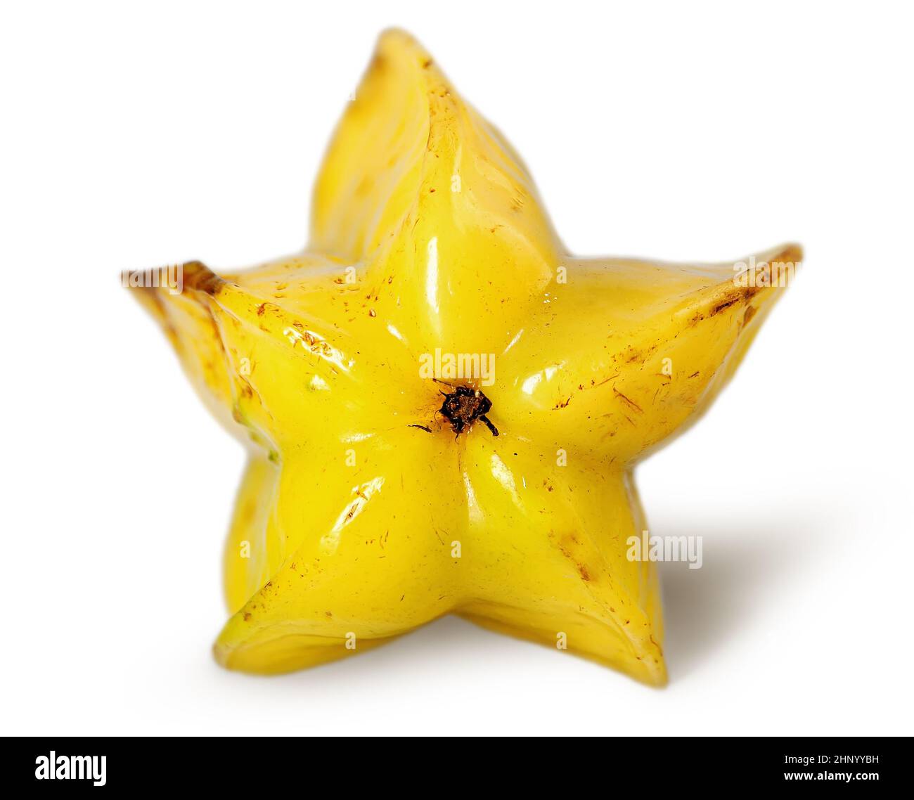 Ripe starfish back view isolated on white background Stock Photo