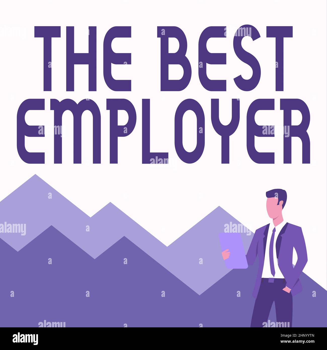 Conceptual caption The Best Employer, Concept meaning created workplace showing feel heard and