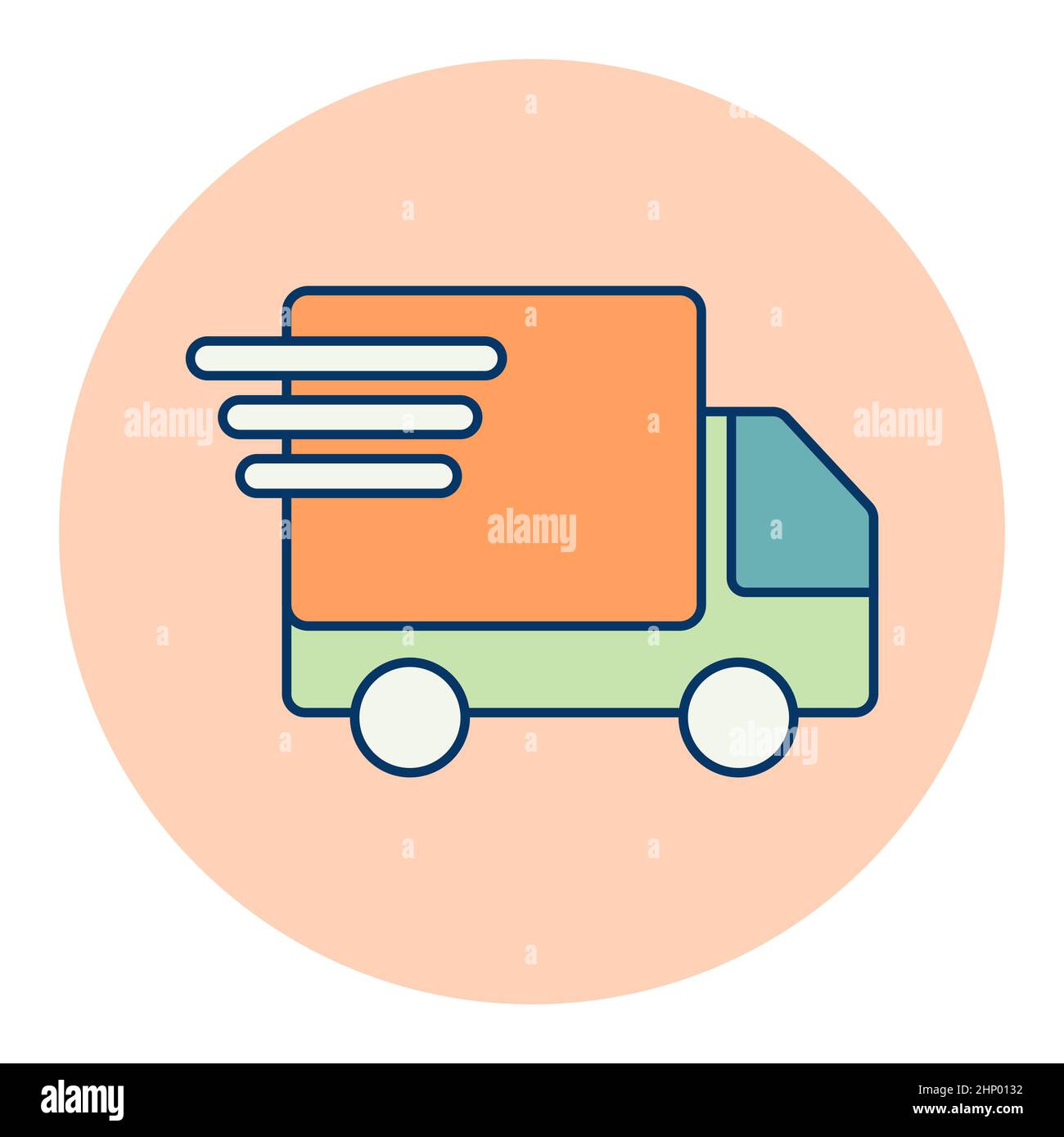 Fast shipping delivery truck vector icon. E-commerce sign. Graph symbol ...
