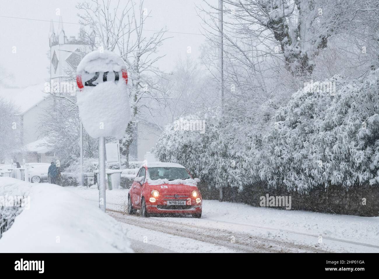 Stirling Weather Killearn, Stirling, Scotland, UK. 18th Feb, 2022. UK weather: Storm ...