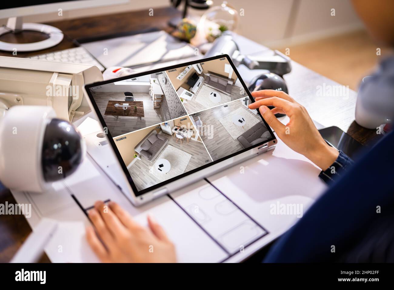 CCTV Security System Alarm Home Office Equipment Stock Photo Alamy